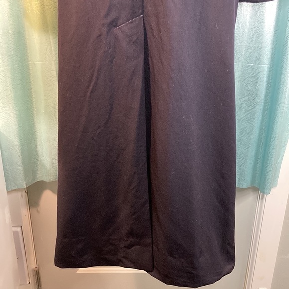 Vintage 80’s deep navy blue Christian Dior trench coat Size medium shoulder pads - Picture 7 of 9